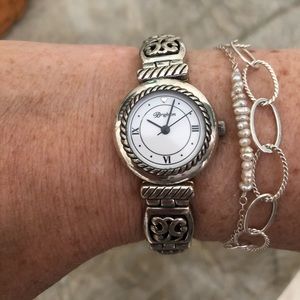 Brighton silver tone watch